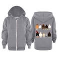 thumbnail image 1 of TAIAOJING Unisex Kids Letter Sweatshirt Jacket Boys Girls Children Baby Long Sleeve Letter Print Hoodie Zipper Up Sweatshirts Soft Coat Blouse With Pocket Lightweight Coat Windbreaker 5-6 Years, 1 of 1