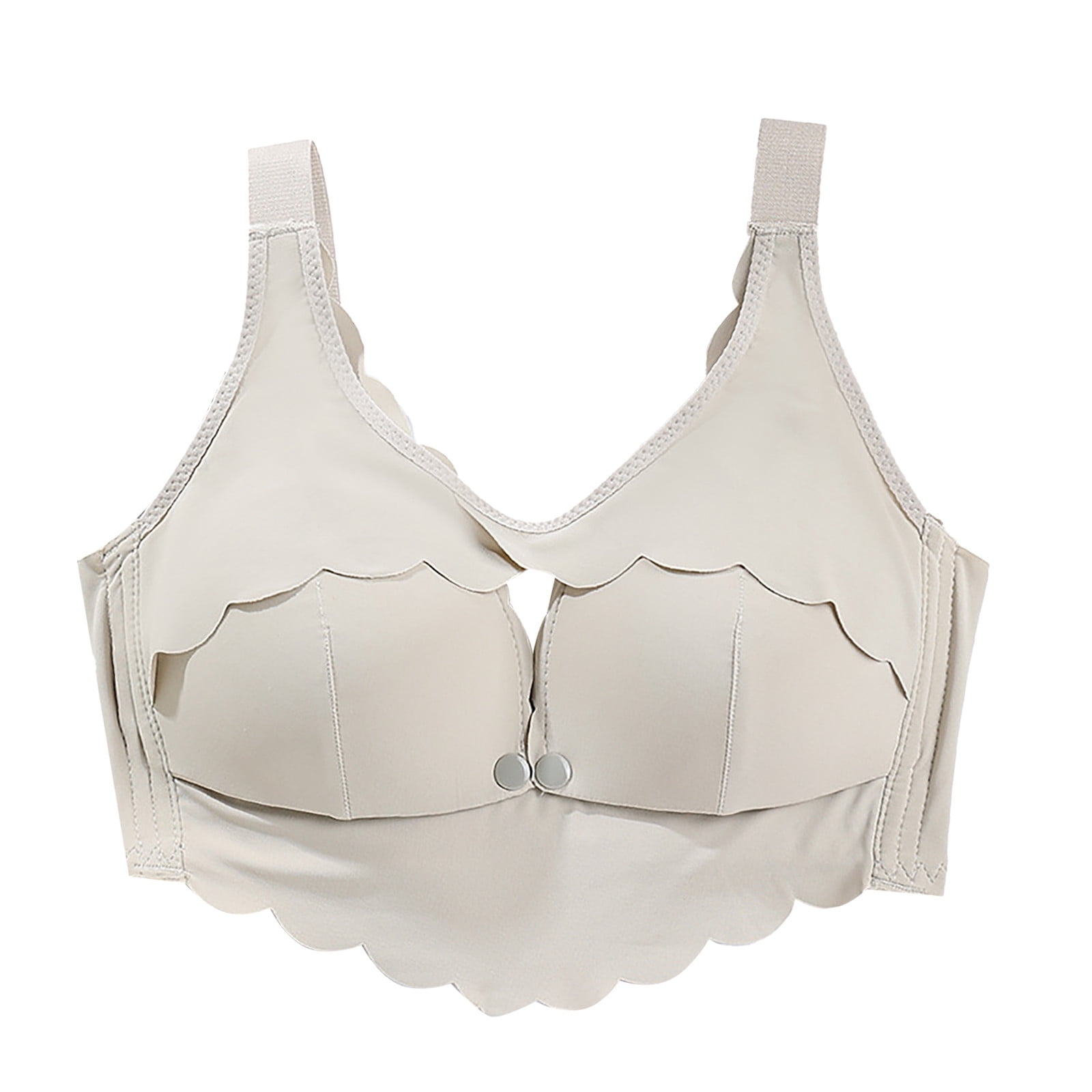 TAIAOJING V Neck Bras for Women Breastfeeding Underwear Wireless Front