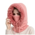 thumbnail image 1 of TAIAOJING Winter Beanie Hat for Women Men Integrated Hood Cap Warm Hat Cold-Proof Cold-Proof Outdoor Women Mask Headgear Ski Bib Face Riding Hats, 1 of 5