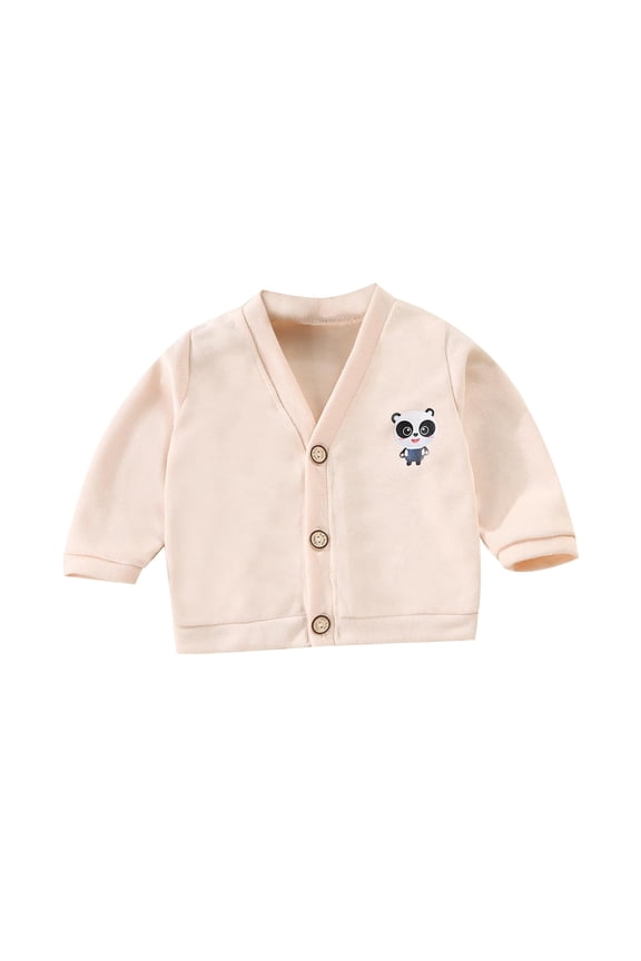 Winter Coat for Boys Girls Children's Knitted Cardigan Boy Color Sweater Girl Baby Spring and Autumn Single V Neck Bottom Fall Shacket Coat 3-6 Months