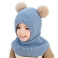 thumbnail image 1 of TAIAOJING Winter Hat for Kids Toddler Children Hat Windproof Hat Winter Knitted Toddler Ski Thick Earflap Thermal Hood Baby Cycling Scarf Warm Caps Kids Kids Hat, 1 of 3
