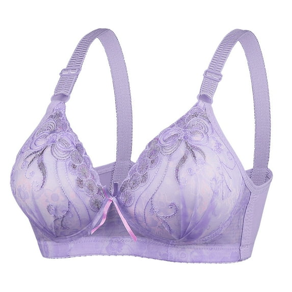 TAIAOJING Wireless Bra Seamless Bra for Women Fashion Casual Breathable Tube Top Embroider Bra Underwear Without Steel Ring Gathering And Adjusting Bro Brassiere