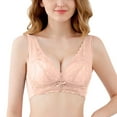 thumbnail image 1 of TAIAOJING Wireless Bra Seamless Bra for Women Underwire Bra Lace Floral Bra Unlined Unlined Plus Size Full Coverage Bra Brassiere, 1 of 5