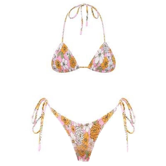 TAIAOJING Women Bikini Sets 2 Piece High Waisted Sexy Bikini Swimsuit Swimwear Push Up Bikini Set Thong Brazilian Bathing Suit Beach Wear