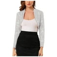 thumbnail image 1 of TAIAOJING Women Casual Long Sleeve Shacket Jackets Fall New Loose Casual Solid Color Lace Shirt, 1 of 9