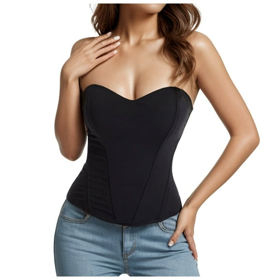 TAIAOJING Women Elegant Vintage Cap Sleeves Brocade Bustier Corset Shapewear Tops
