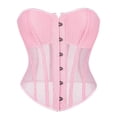thumbnail image 1 of TAIAOJING Women Elegant Vintage Cap Sleeves Brocade Bustier Corset Tops, 1 of 4