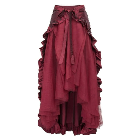 TAIAOJING Women Gothic Lace Wrap Skirt