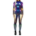 thumbnail image 1 of TAIAOJING Women Hallowmas Tight Jumpsuit Party Casual Graphic Print Long Sleeved Onesie, 1 of 4