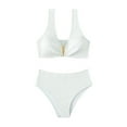 thumbnail image 1 of TAIAOJING Women High Waisted Bikini Sets Two Piece Swimsuit Sexy Bikini Swimsuit Swimwear Push Up Bikini Set Thong Brazilian Bathing Suit Beach Wear, 1 of 1