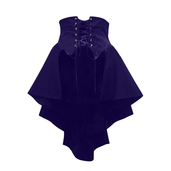 TAIAOJING Women Irregular Slim High Waist Tie Skirt