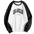 thumbnail image 1 of TAIAOJING Women Long Sleeve Shirts Hoodless Letters Sweatshirt Casual Fall Long Sleeve Sweatshirt Button Down Top Lightweight Blouse, 1 of 8