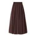 thumbnail image 1 of TAIAOJING Women Tutu Skirt Mid Length Dance Party A-Line High Waisted Tulle Holiday Party Carnival Petticoat Skirt, 1 of 4