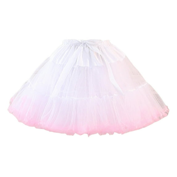 TAIAOJING Women Petticoat 2 Adjustable Hoop Skirt Lace Short Lolita Vintage Gothic Underskirt For Party Dress