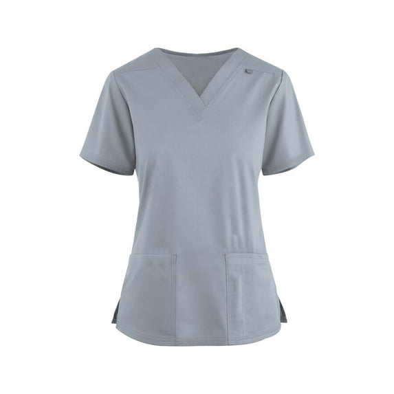 TAIAOJING Women Scrubs Tops Lightweight Staff Outfit With Shorts And V Neckline Staff Attire Short Sleeve