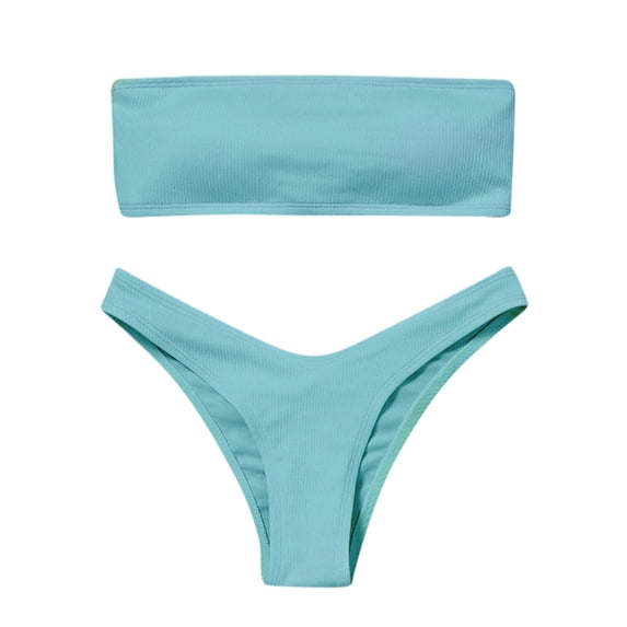 TAIAOJING Women Swimsuit Bathing Suit Bikini High Waisted Tummy Control Two Piece Swimsuit Swimwear