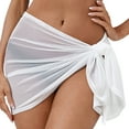 thumbnail image 1 of TAIAOJING Women Two Piece Bathing Suit Beach Sarongs Sheer Cover Ups Mesh Bikini Wrap Skirt, 1 of 9
