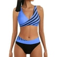 thumbnail image 1 of TAIAOJING Women's Bikini Sets Color Block High Waisted Two Pieces Set Swimsuit, 1 of 9
