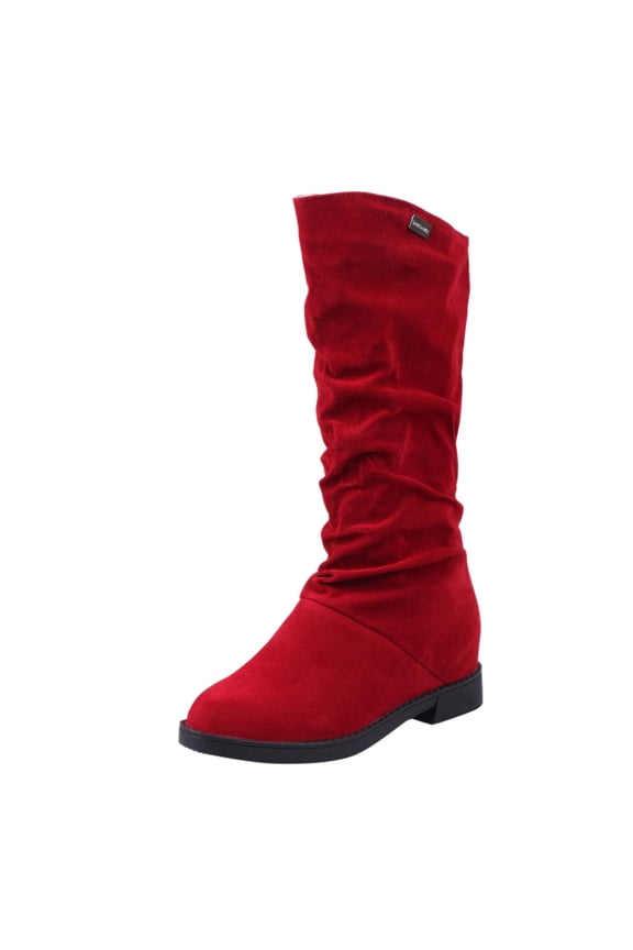 Women's Boots Boots Soft Winter Suede Autumn MidSolid Warm Boots Classic Color Lowheel Boots Fashion Shoes
