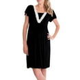 thumbnail image 1 of TAIAOJING Women's Maternity Dress Mother Lace Pregnants Casual Nursing Baby For Pajamas Dress, 1 of 4