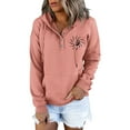 thumbnail image 1 of TAIAOJING Women's Oversized Sweatshirt Long Sleeve Hoodie Casual Button Top Hoodie Loose Fit Pullover, 1 of 4