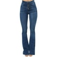 thumbnail image 1 of TAIAOJING Women's Ripped Jeans Factory Custom Logo Drop High Waist Slim Stretch Skinny Pencil Ladies Pants Stretch Jeans Cowboy, 1 of 5