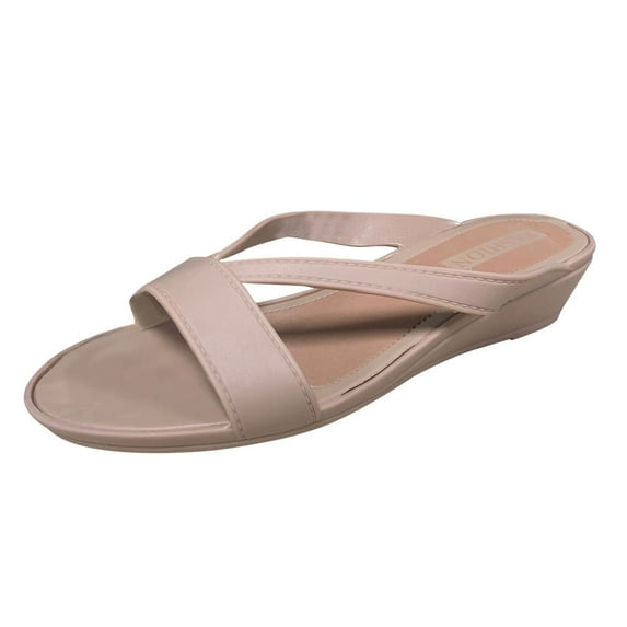 TAIAOJING Women's Sandals Shoes Round Toe Sandals Platform Wedge Sandals Zapatillas