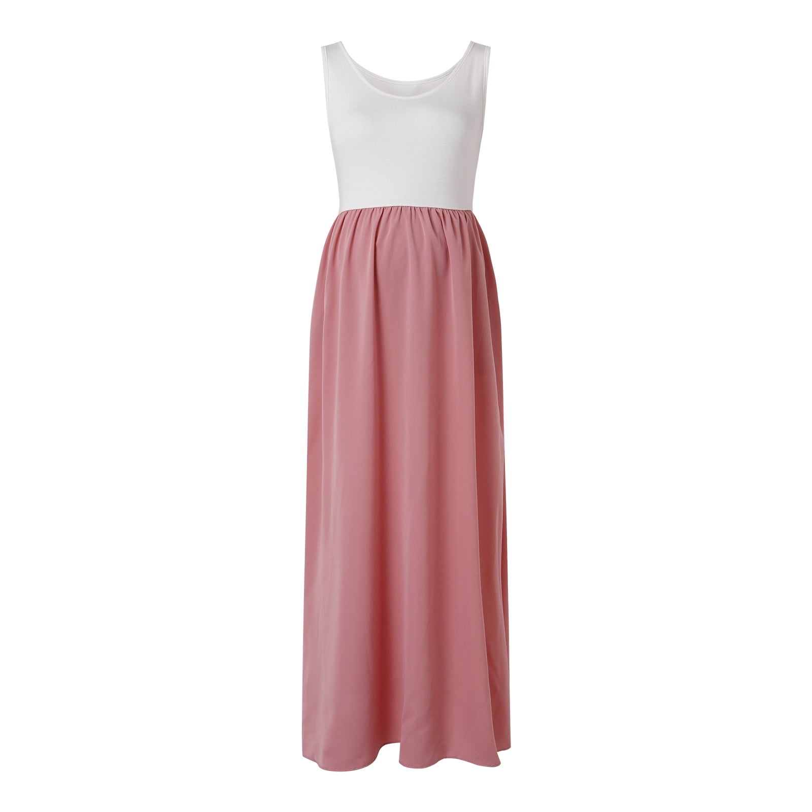 TAIAOJING Women's Sleevelesss Maternity Dress Nursing Breastfeeding ...