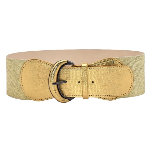 TAIAOJING Women's Waist Belt Stretchy Belt Leather Elastic Belt For Ladies Dress Decoration