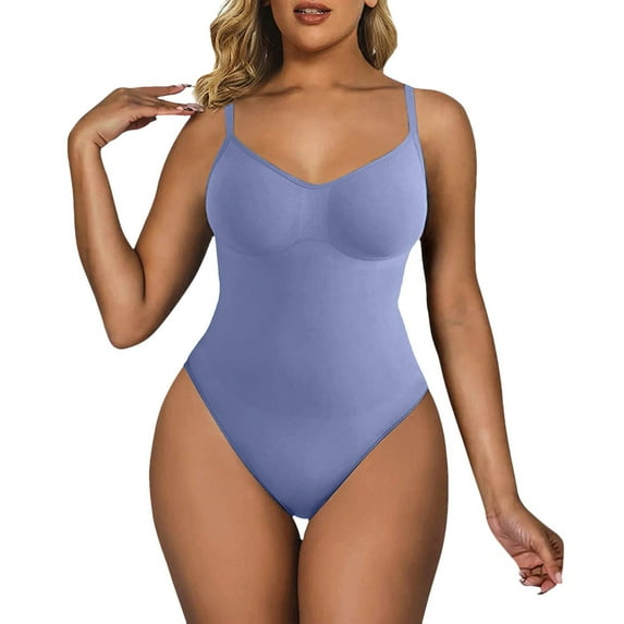 TAIAOJING Womens Bodycon Stretch Bodysuit Abdominal Compression Seamless Body Shaping Support Vest Female Postpartum Body Shaping U Shaped Corset Body Clothing Yoga Rompers