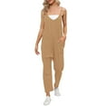 thumbnail image 1 of TAIAOJING Womens Casual Summer Jumpsuit Solid Suspenders Casual Pants Jumpsuit Casual Pocket Jumpsuit, 1 of 7