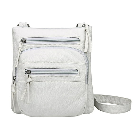 TAIAOJING Womens Handbags Multiple Pockets Bag Fashion Shoulder Bag Washable Leather Shoulder Bag Casual Shopping Square Bag