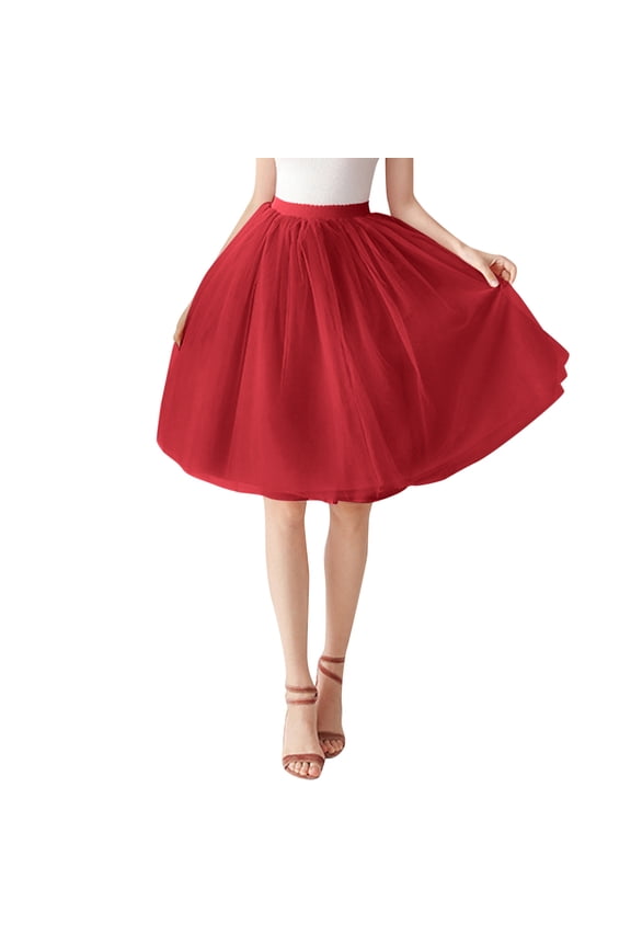 Womens Large Tulle Skirt Tutu Underskirt Short Ball Gown Ballet Dance Dress Evening Dress Occasion