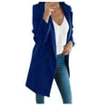 thumbnail image 1 of TAIAOJING Womens Shacket Jackets Woman Long Wool Coat Elegant Blend Coats Slim Long Coat Jacket, 1 of 1