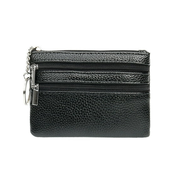 TAIAOJING Womens Small Compact Pocket Wallet Fashion Artificial Leather Zipper Solid Color Underarm Bag Phone Bag Envelope Bag Purse Bag
