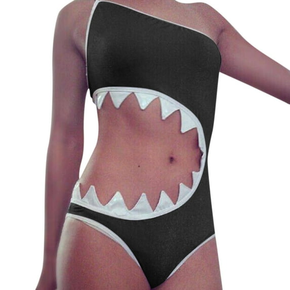 TAIAOJING Womens Tankini Swimsuit Tummy Control Suit Shark Design Bathing Swimwear Bathing Suits