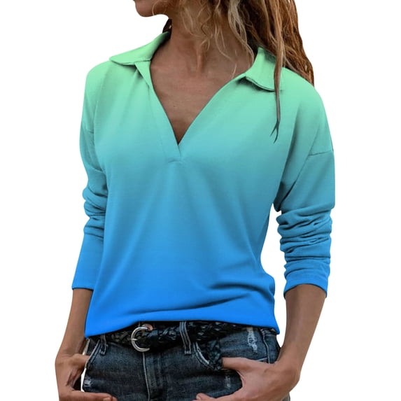 TAIAOJING Womens Top Print T Shirt Long Sleeve Casual Long Sleeve Top Fashion Clothes Tunic Tops Loose Blouses