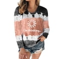 thumbnail image 1 of TAIAOJING Womens Tops Spring Autumn T Shirt Crew Neck Long Sleeve Shirt Loose Fit Loose Tunics, 1 of 5