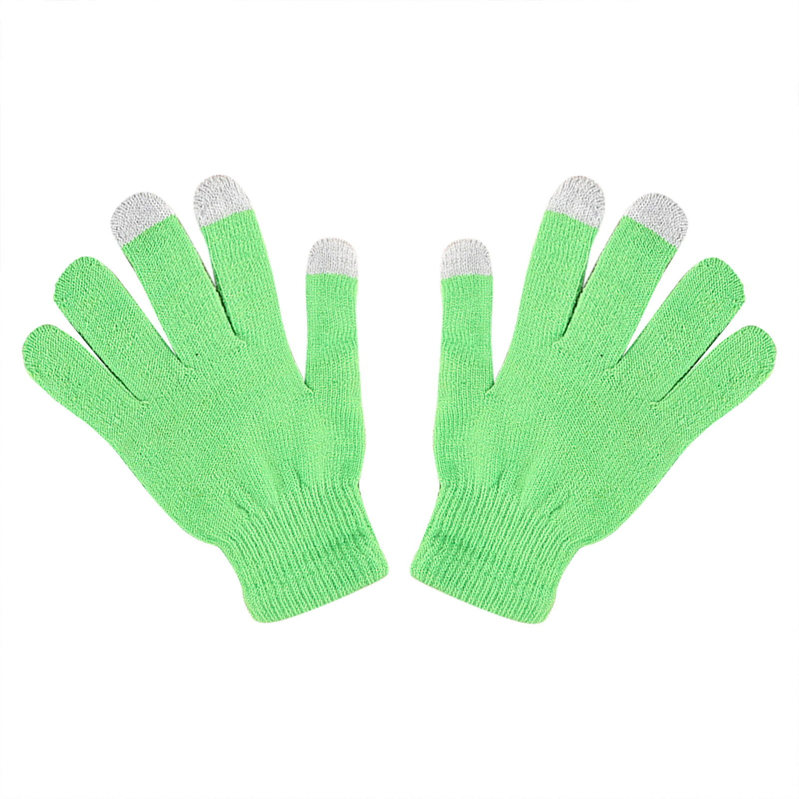 TAIAOJING Womens Winter Fingerless Touchscreen Gloves Slip Solid Men's And Show Knitted Gloves Wool Non Finger Gloves Cycling Color Stretch Gloves