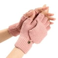 thumbnail image 1 of TAIAOJING Womens Winter Gloves Knit Convertible Fingerless Gloves Wool Gloves Thermal Gloves Unisex, 1 of 5