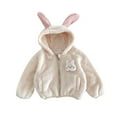 thumbnail image 1 of TAIAOJING Zip Up Hoodie Jacket for Girls Boys Baby Boy Girl Winer Cute Clothes Coat Toddler Children'S Clothing Sweater Fall Winter Shacket Coat 3-4 Years, 1 of 4