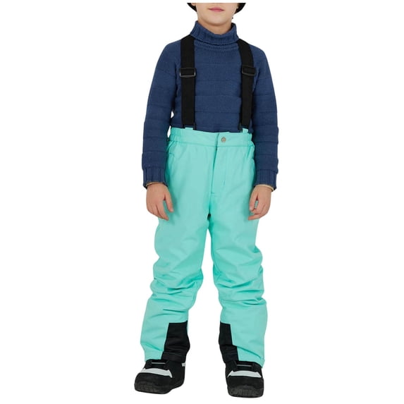 TAIAOJING Zip Up Hoodie Snowsuit Romper Jacket for Girls Boys Kids Snow Pants Winter Warm Skiing Snowboard Pants for Boys Girls Spring Fall Jackets 5 Years