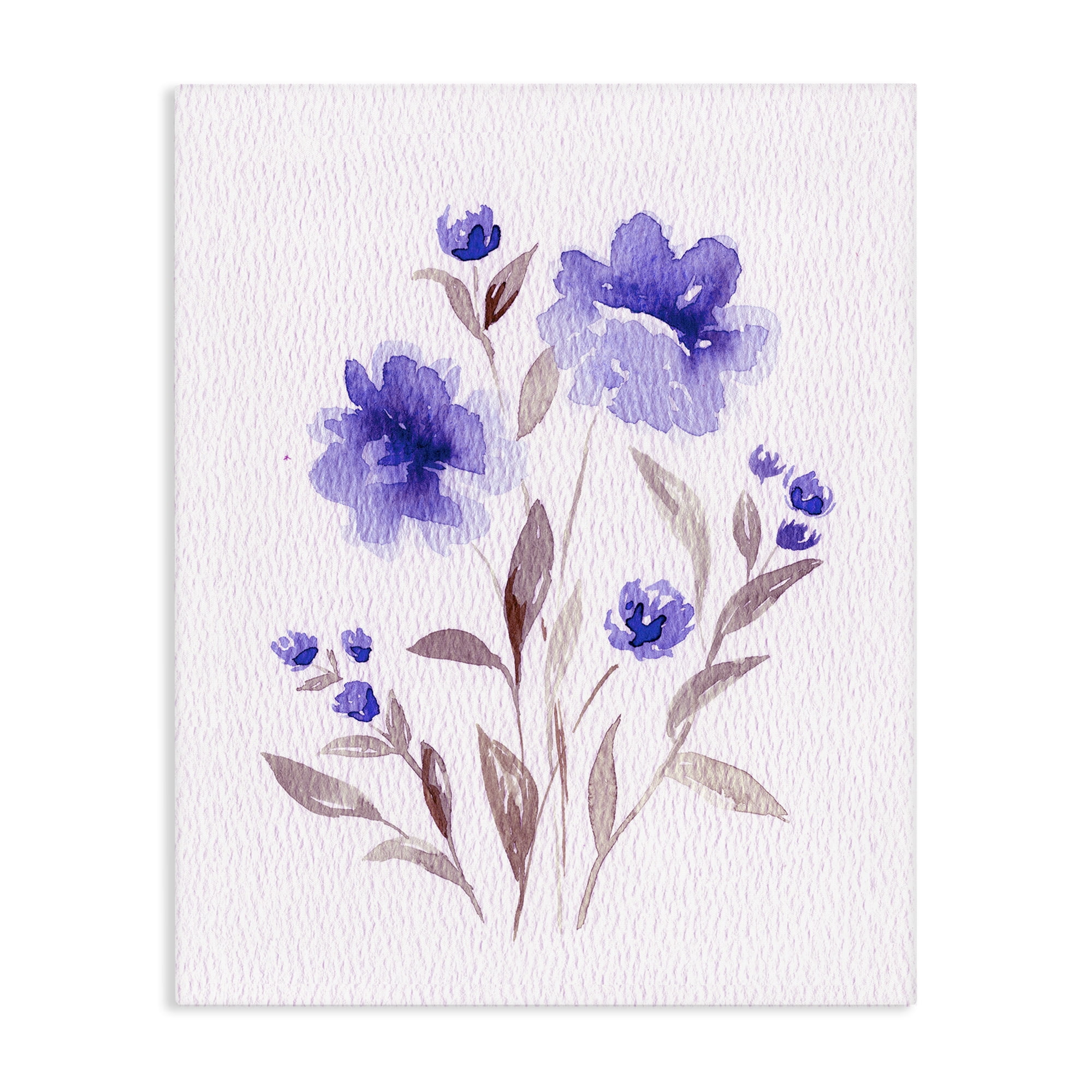 Stupell Industries Blooming Purple Flowers Canvas Wall Art, design by Leah Noel Art