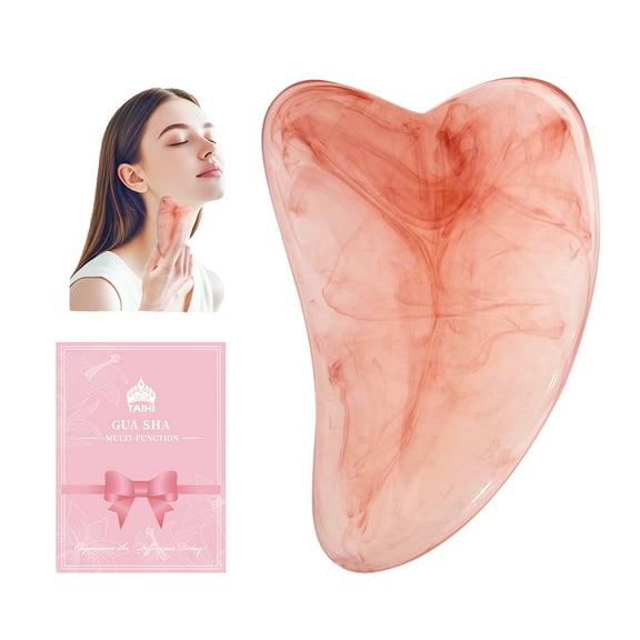 TAIHI Gua Sha Multi-function Heart Shaped Face & Neck Lymphatic Drainage Massager for Face (1 Piece)