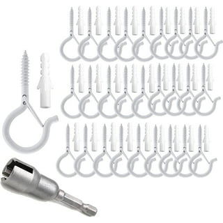 GetUSCart- 50 Pack Screw-in Hooks for Outdoor String Lights, Q