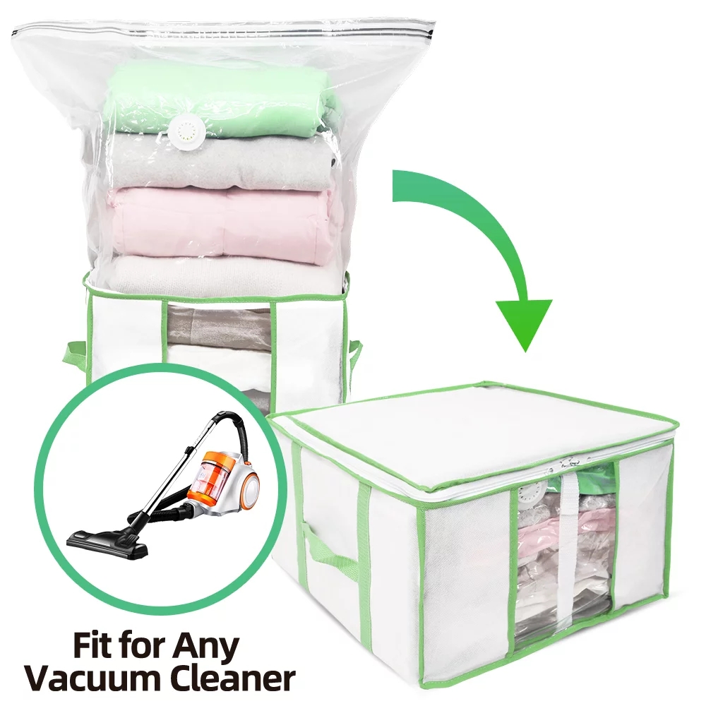 Sorbus Storage Bin Set with Divided Interior, Foldable Stackable