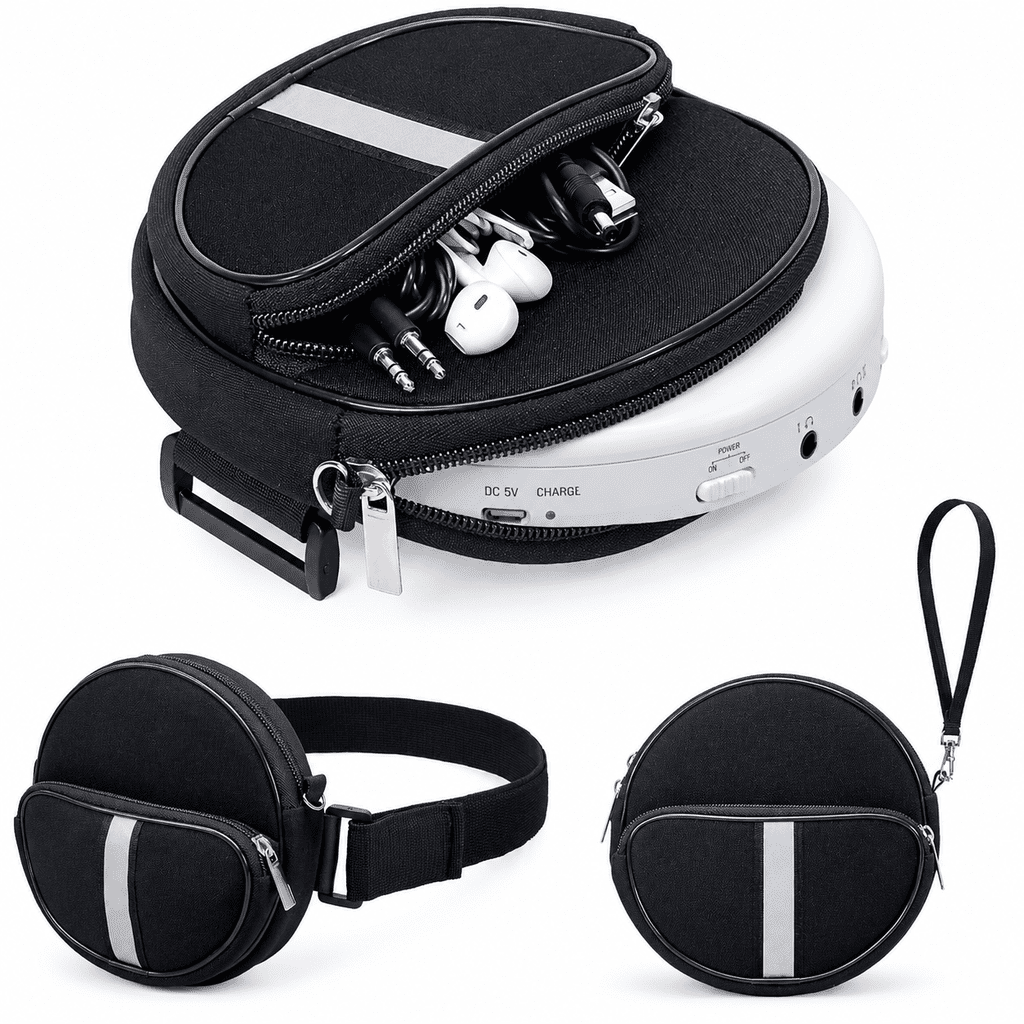 TAILNOVA Portable Cd Player Case,Waterproof Portable Cd Player Carrying ...