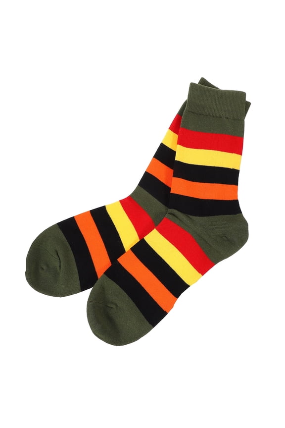 1 Pair Retro Tube Socks Men Easy to Clean Autumn and Winter