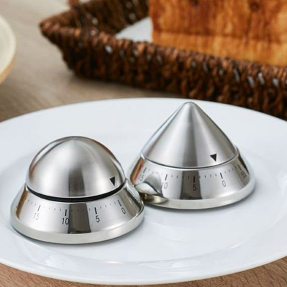 TAILTOSS 1 Pc Stainless Steel Kitchen Timer for Baking and Cooking with Mechanical Countdown