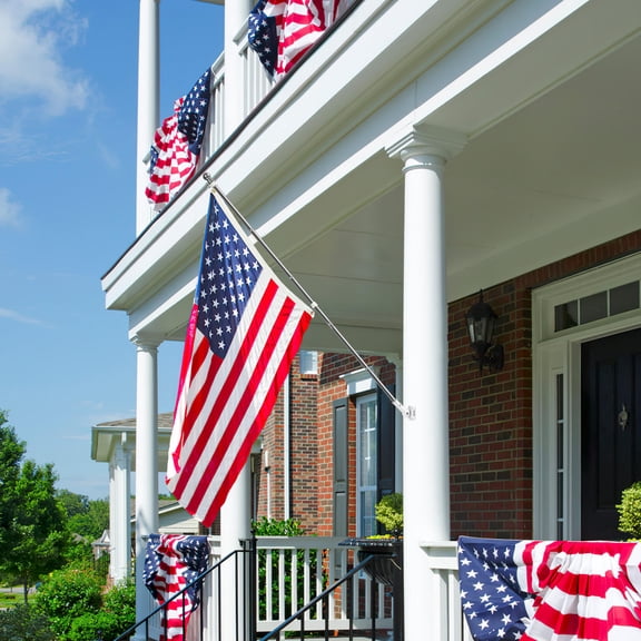 TAILTOSS 1 Set House Flag Holder Weather Resistant Cylindrical Design for Truck and Balcony